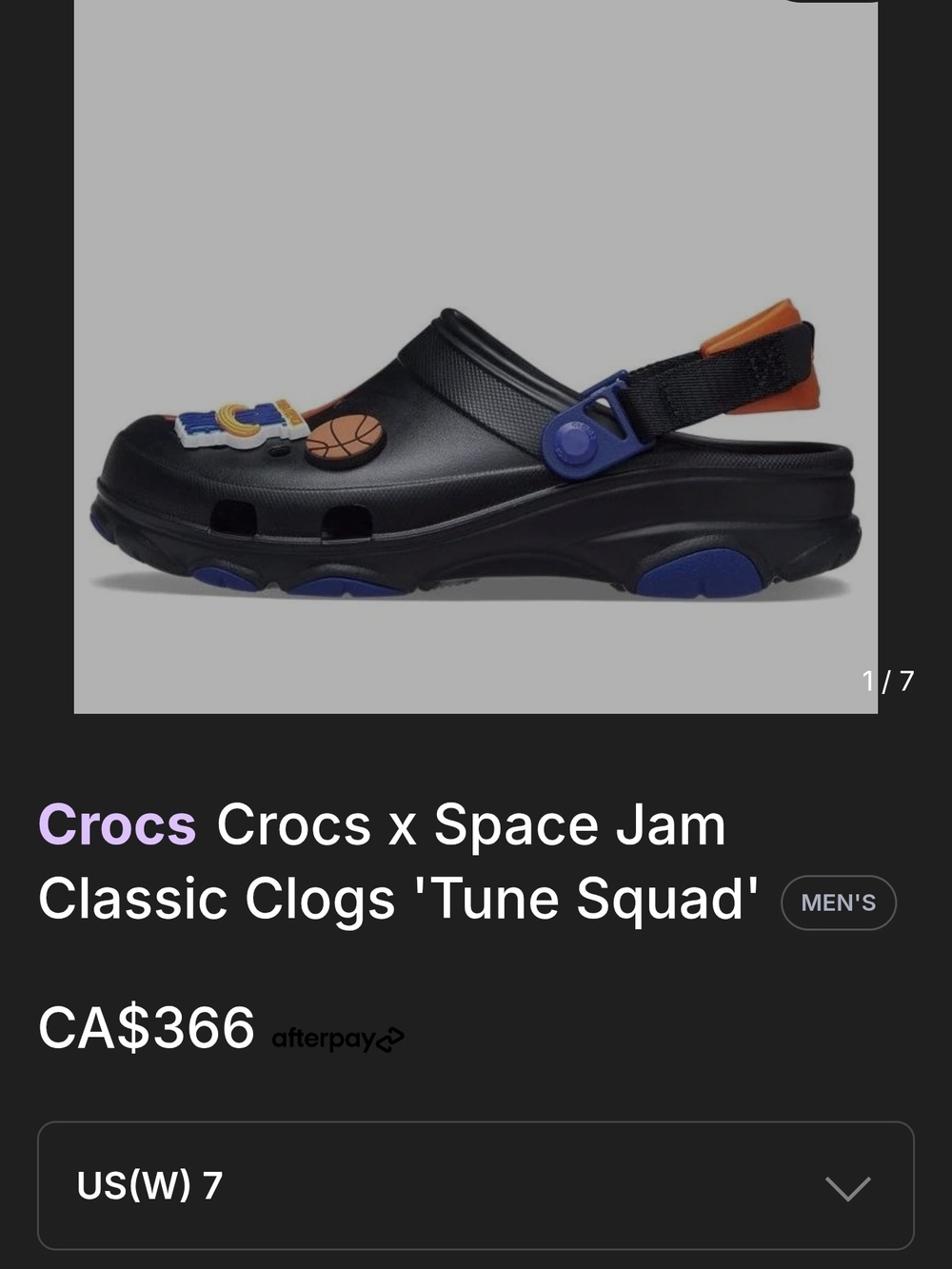 Crocs x Space Jam A New Legacy Tune Squad Classic All-Terrain Clogs BNWT M5/W7